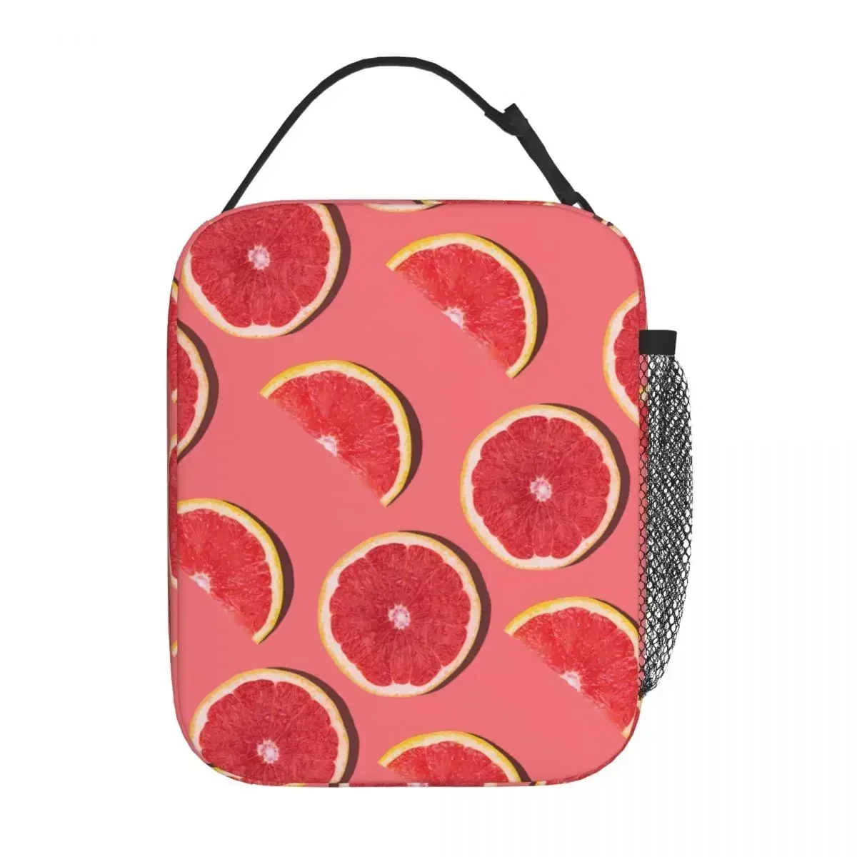 Fresh Red Grapefruit Merch Insulated Lunch Bag Work Food Box Portable Unique Design Cooler Thermal