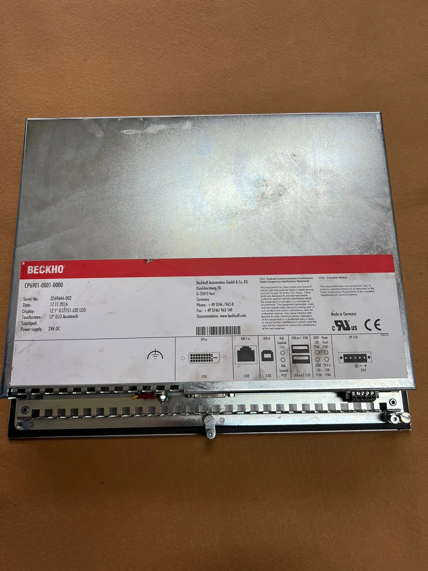 CP6902-0001-0000 Touchpaneel voor Beckhoff CP6902-0001-0000