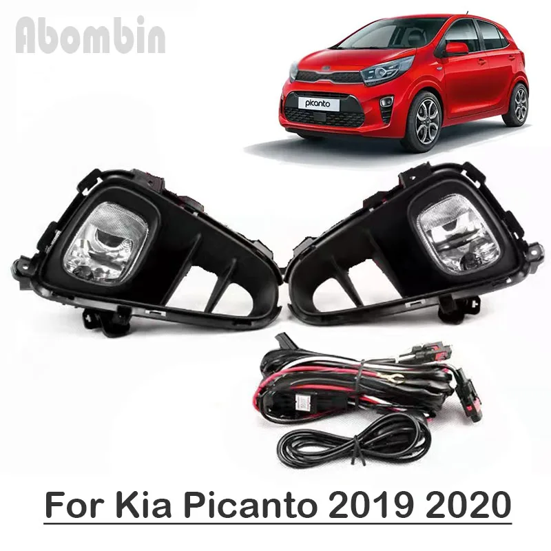 

Front Bumper Lamp Daytime Running Fog Light Assy With Wiring Harness Kit For Kia Picanto 2019 2020