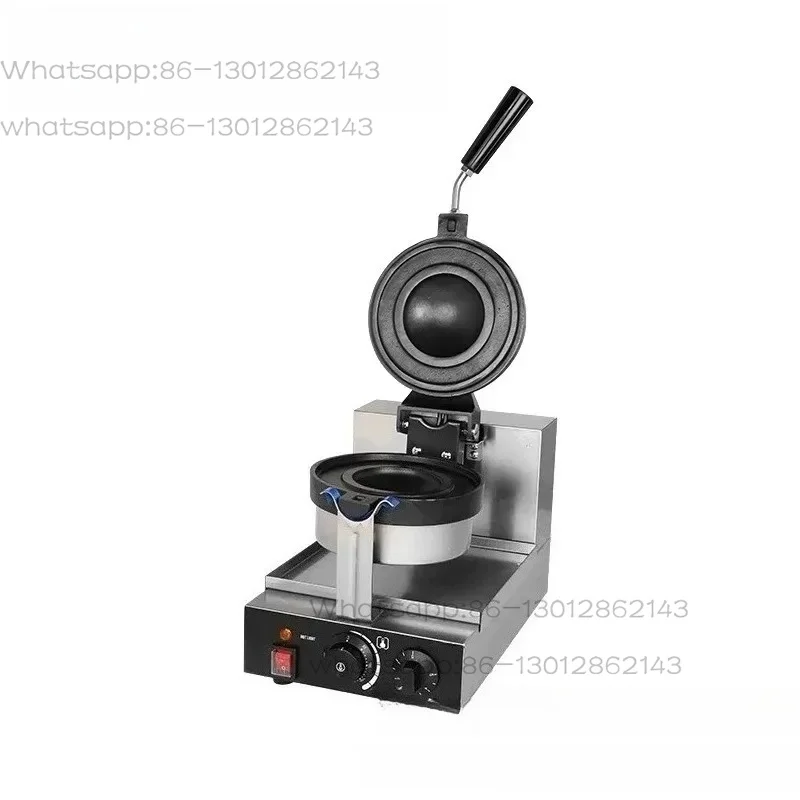 Commercial Electric Single-head Ice Cream Burger Machine, Stainless Steel Burger Hot Press, Stall Snack Equipment
