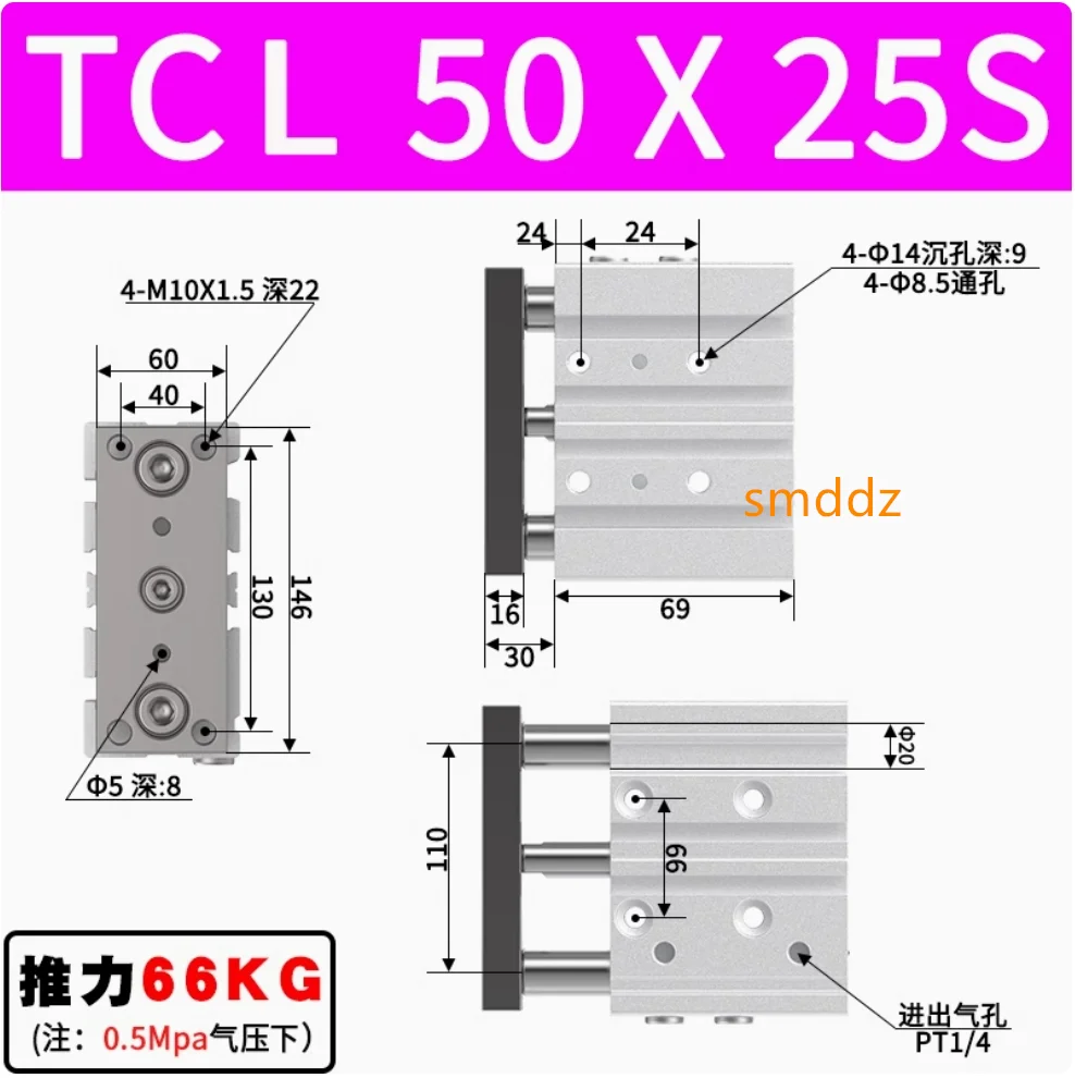 

1 шт., TCL50X25S TCL50X50S TCL50X75S TCL50X100S TCL50X125S TCL50X150S TCL50X175S TCL50X200S TCL50X250S