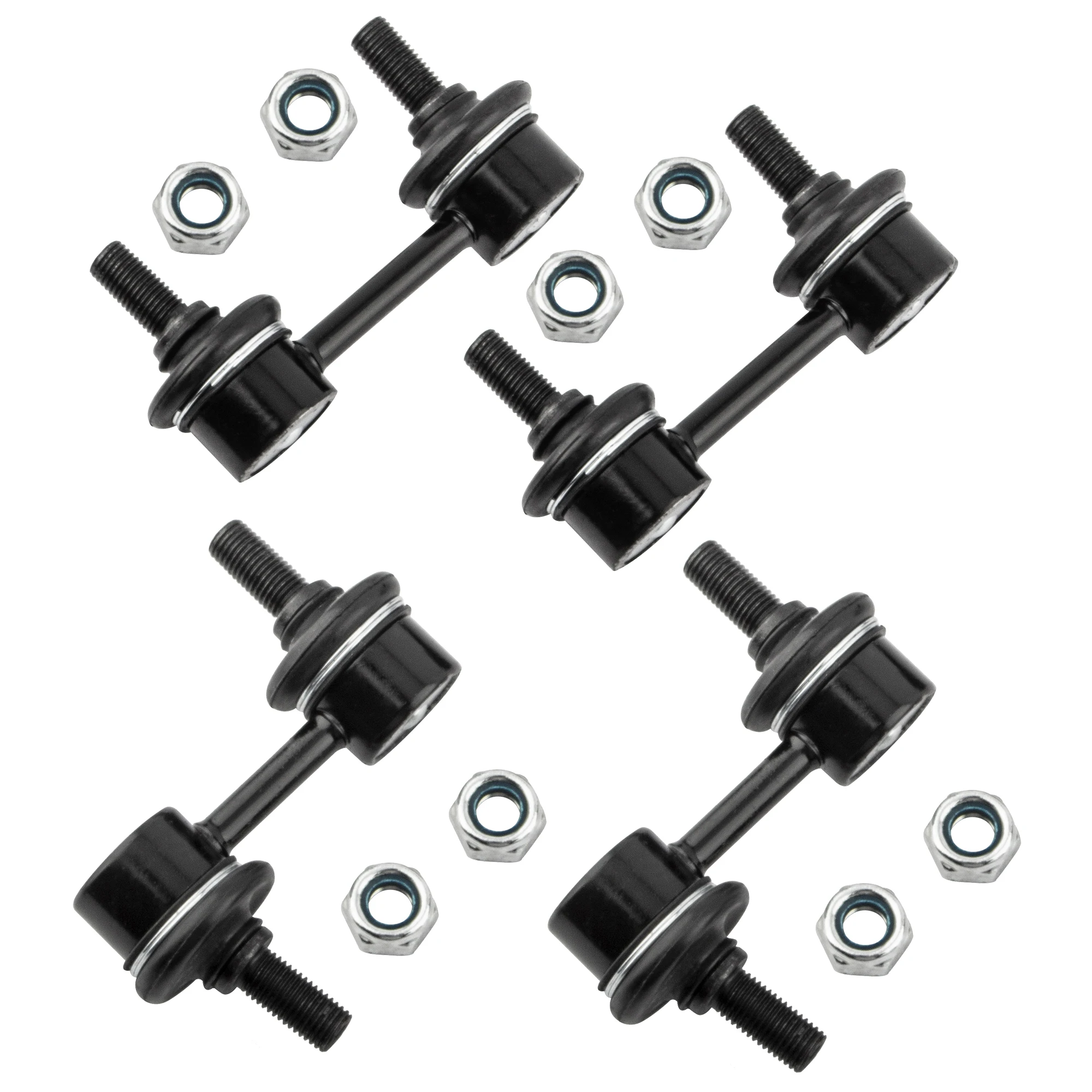 BOXI (Set of 4) K750049 K750041 Front + Rear Sway Bar Link Stabilizer Link Kit Fit for Subaru Forester 2003 2004 2005 2006 2007 2008 / for Subaru Impreza 2004 2005 2006 2007 WRX STI Models