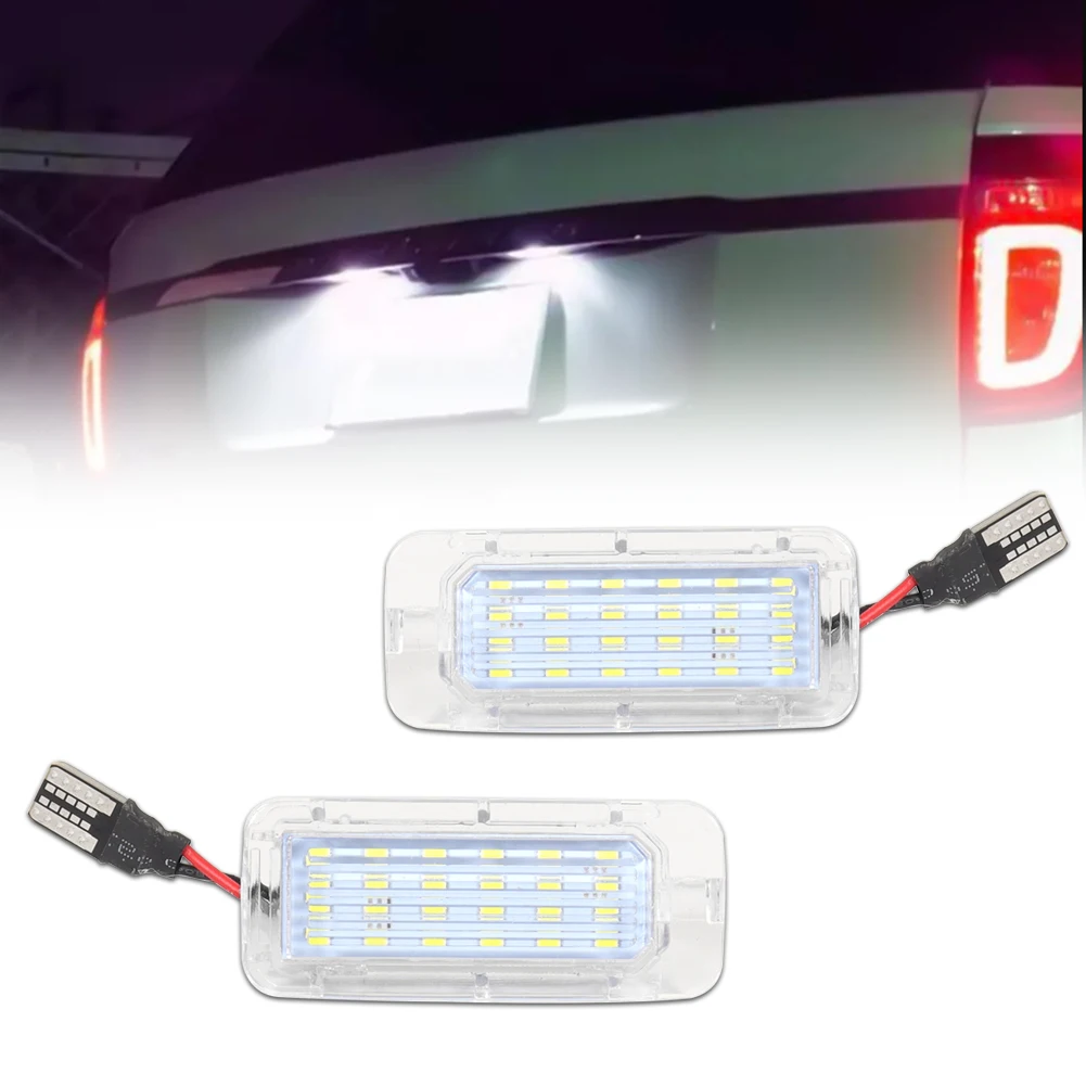 2Pcs License Plate Light for Ford KUGA S MAX MONDEO MK4 MK5 MK2 FIESTA 2008-2019 FOCUS ABS Plastic 12V LED Number Signal Light