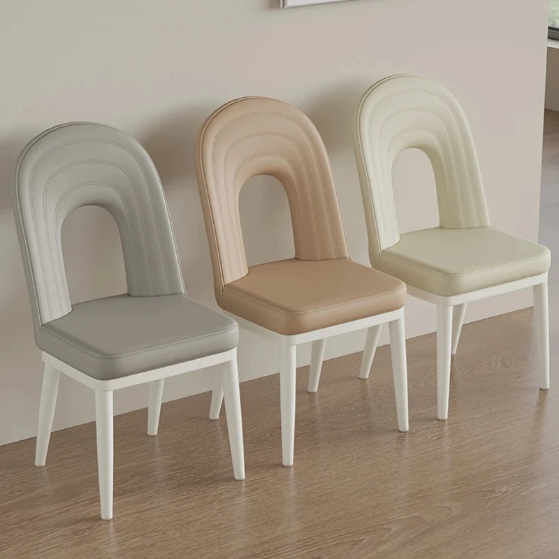 Modern Minimalist Nordic Casual Dining Chair Home Upholstered Leisure Chair Hotel Restaurant Stools
