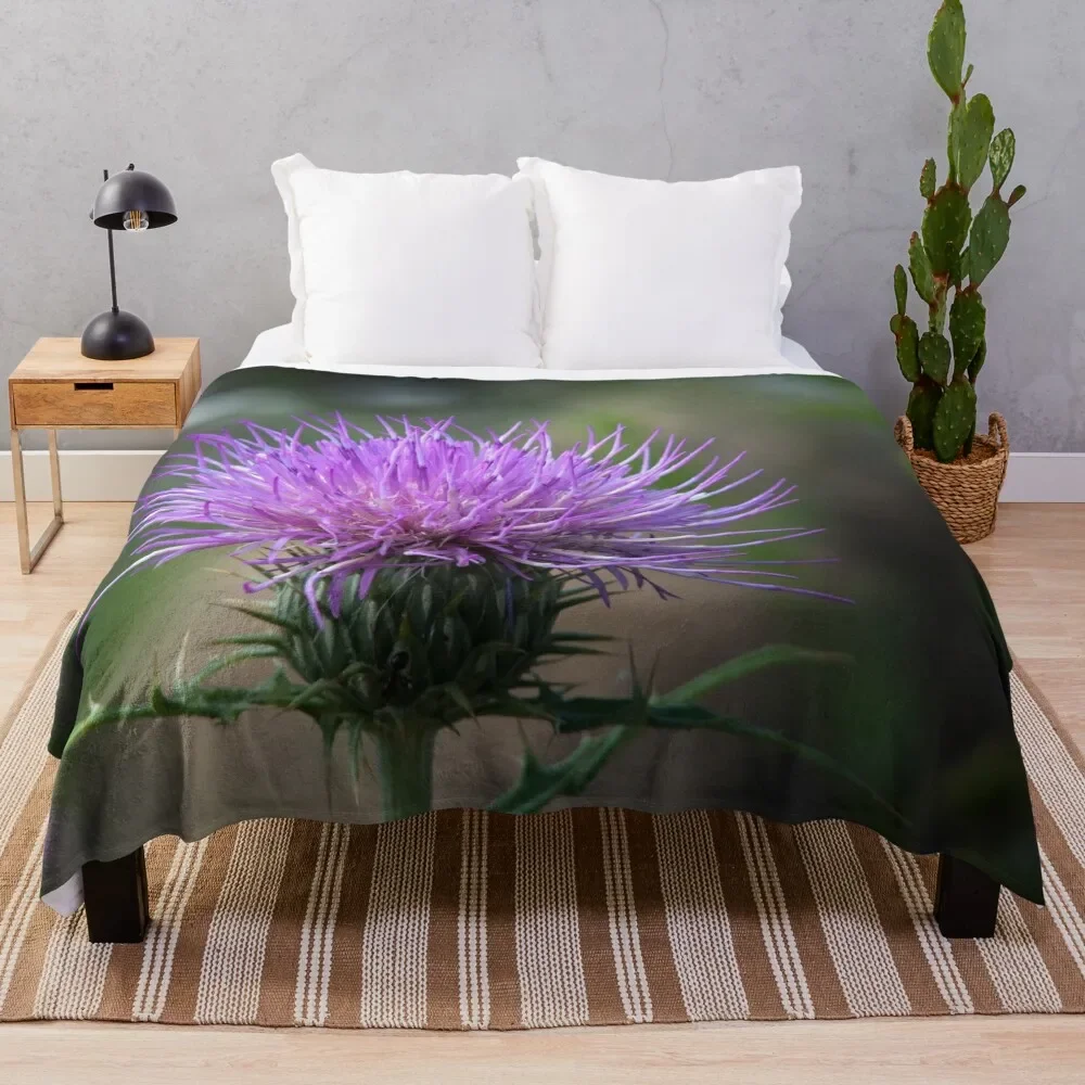 

Thistle Throw Blanket Soft Warm Blanket Gift for Men Women Adults