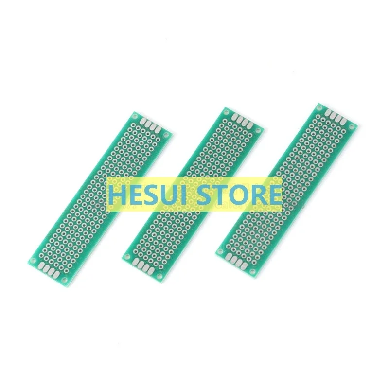 Single-side tin-spraying board 2.54MM spacing 2*8CM universal board  experimental glass fiber green oil board