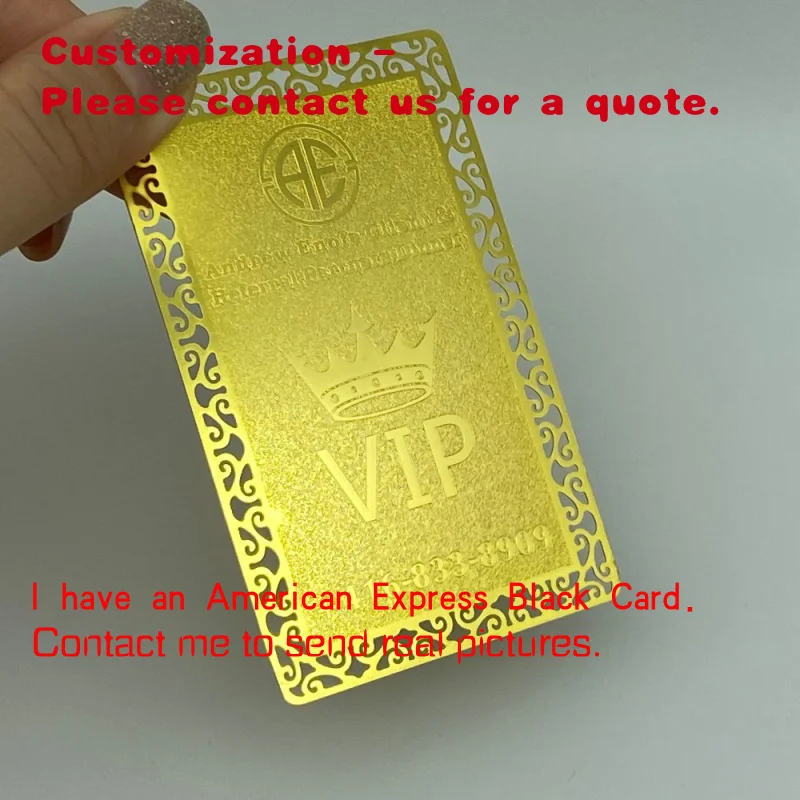 

custom.Design Template Customized Luxury Stainless Steel Membership VIP Metal Business Card