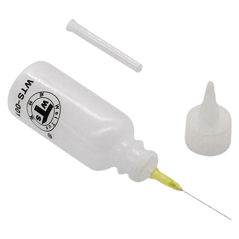 Botella aplicadora de punta de aguja AT19-2Pack, punta de aguja, pegamento, aguja para apretar, engrasador, punta de precisión, herramienta para Quilling, botella para apretar