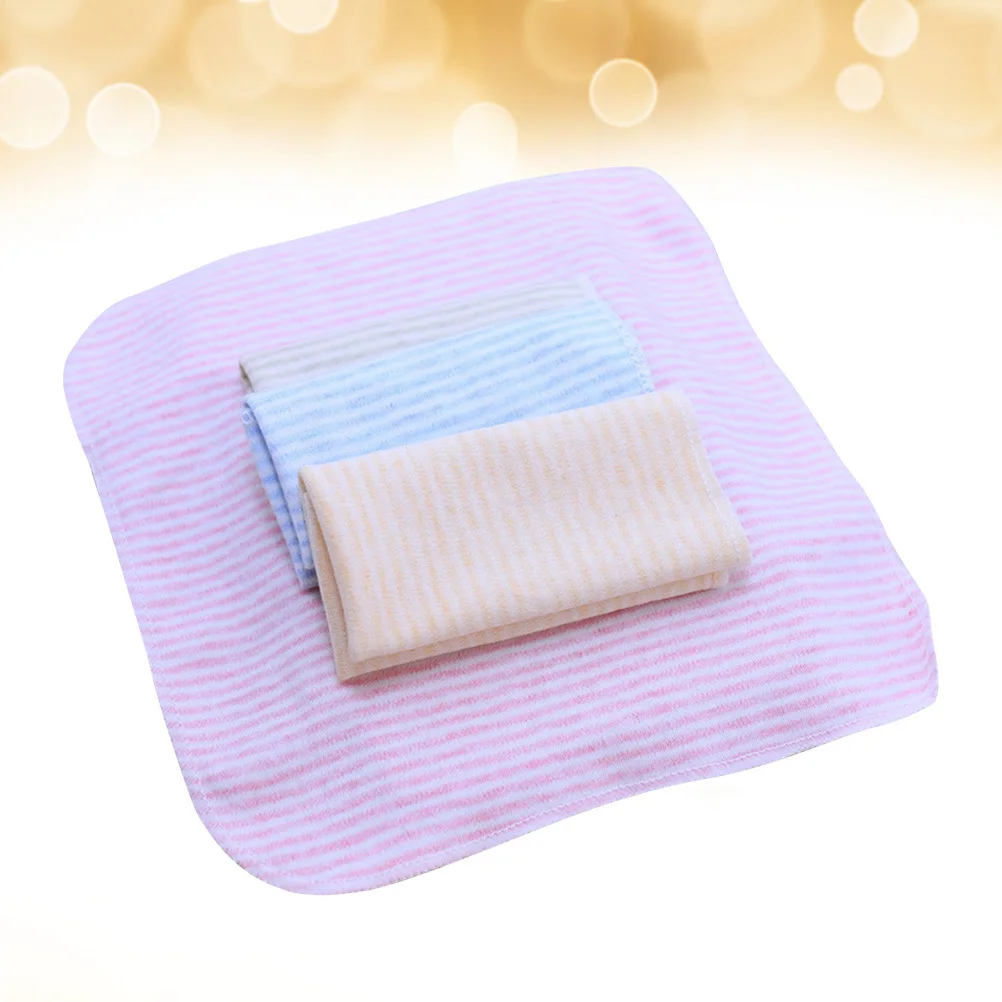 

4Pcs Baby Saliva Towels Colored Cotton Soft Nursing Feeding Towels 21x21cm Newborn Saliva Towel Nursing Towel