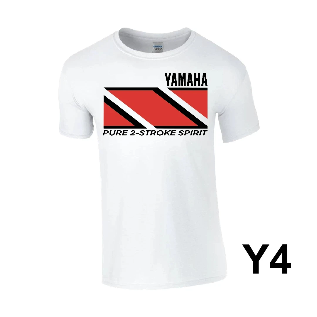 

Yamaha 2-Stroke Retro Tribute Mens T-shirt Four Seasons Style Graphic T Shirts Harajuku