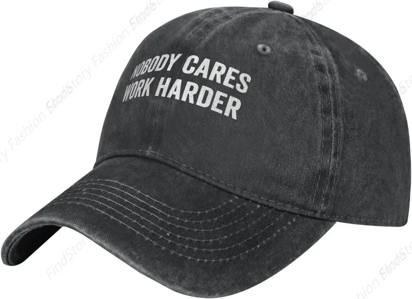 

Nobody Cares Work Harder Baseball Cap Trucker Denim Golf Dad Hat Cotton Adjusstable Fishing Daily Outdoor Sports Travel