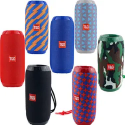 TG117 Bluetooth Speaker 1200mAh Waterproof Outdoor Portable Wireless Column Loudspeaker Box Support TF Card FM Radio Aux