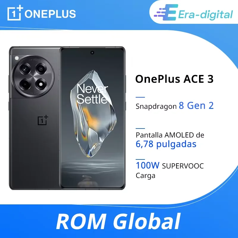 Global ROM OnePlus ACE 3 OnePlus 12R Snapdragon 8 Gen 2 Ecran AMOLED 6,78'' 120Hz Batterie SUPERVOOC