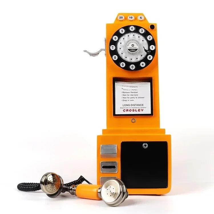 

Big Size Red Vintage Phone Recorder Yellow Voice Message Recorder