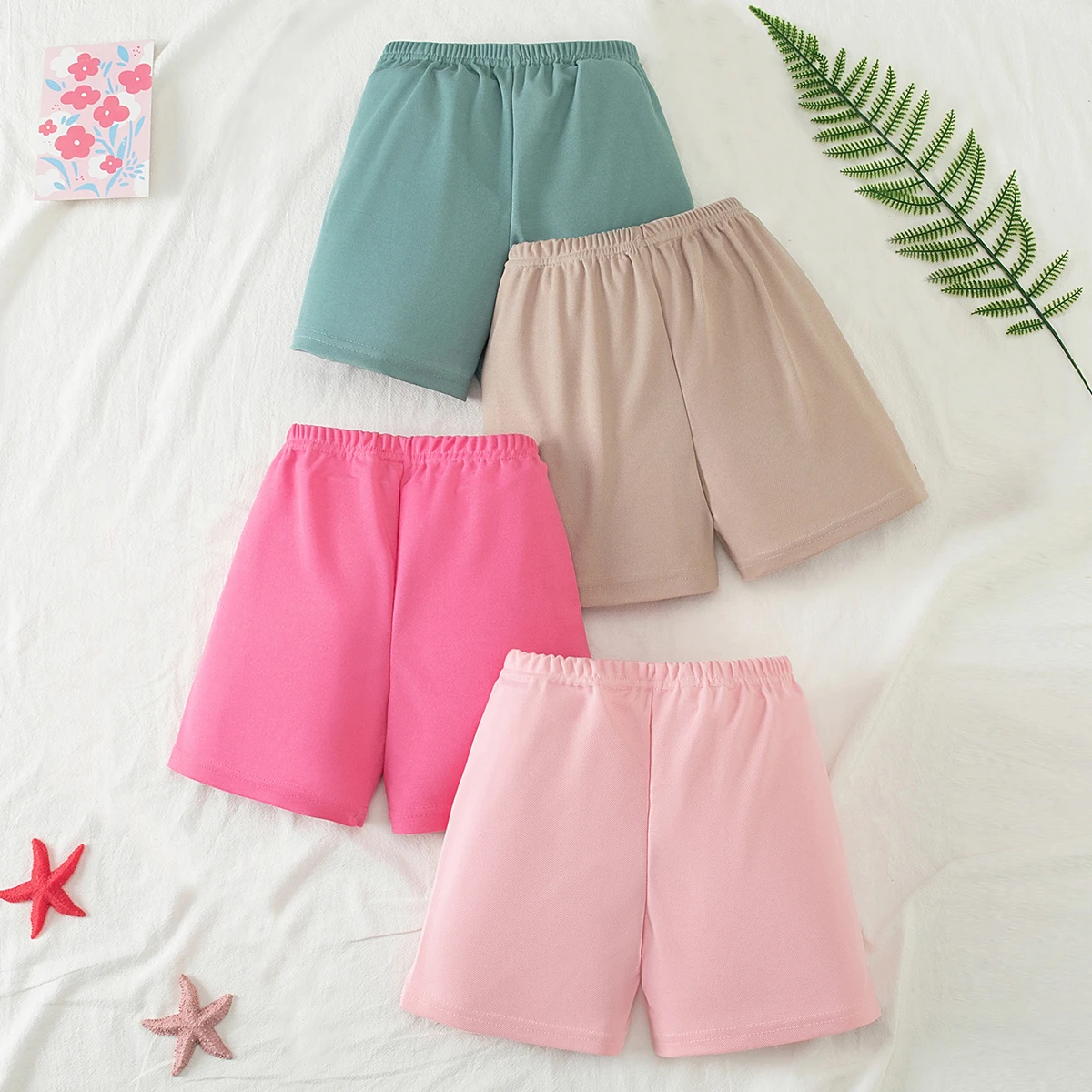 4/5-teiliges Set Mädchen-Sommer-Freizeitshorts, vielseitige und bequeme Outdoor-Sportshorts für Kinder, Hosen für Zuhause – Detail 2