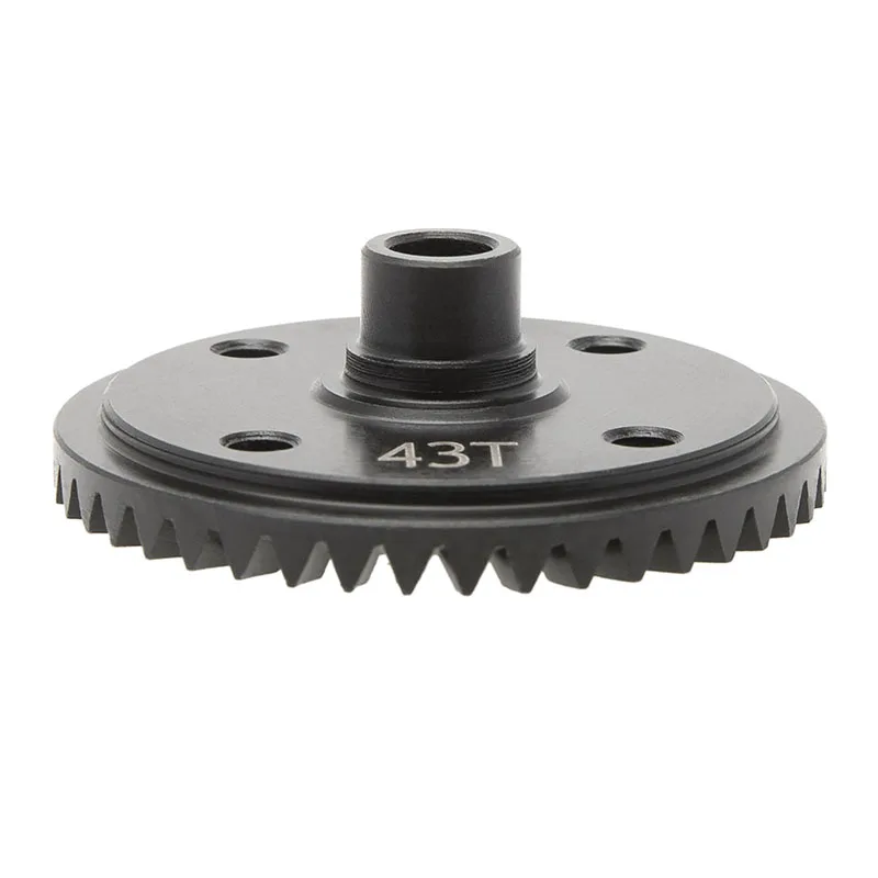 Hardened Steel Helical Spiral Bevel Gear Set 10T 43T For Arrma 1/8 Kraton 6S 1/7 Fireteam RC Car Differential Gearbox Upgrade