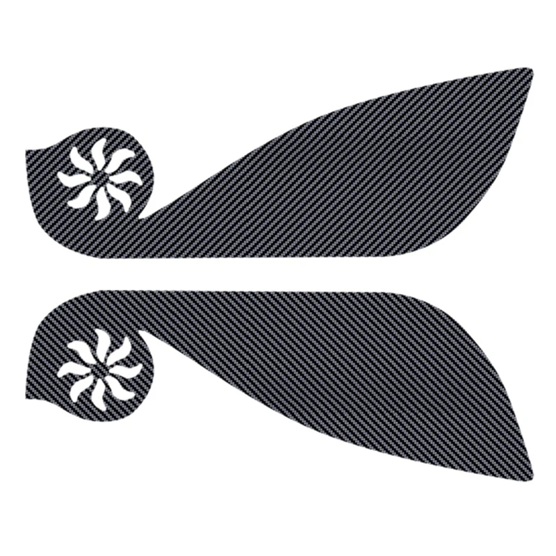 2Pcs Car Carbon Fiber Door Anti-Kick Pad Side Edge Protection Mat Cover For Toyota Sienta 2015-2021