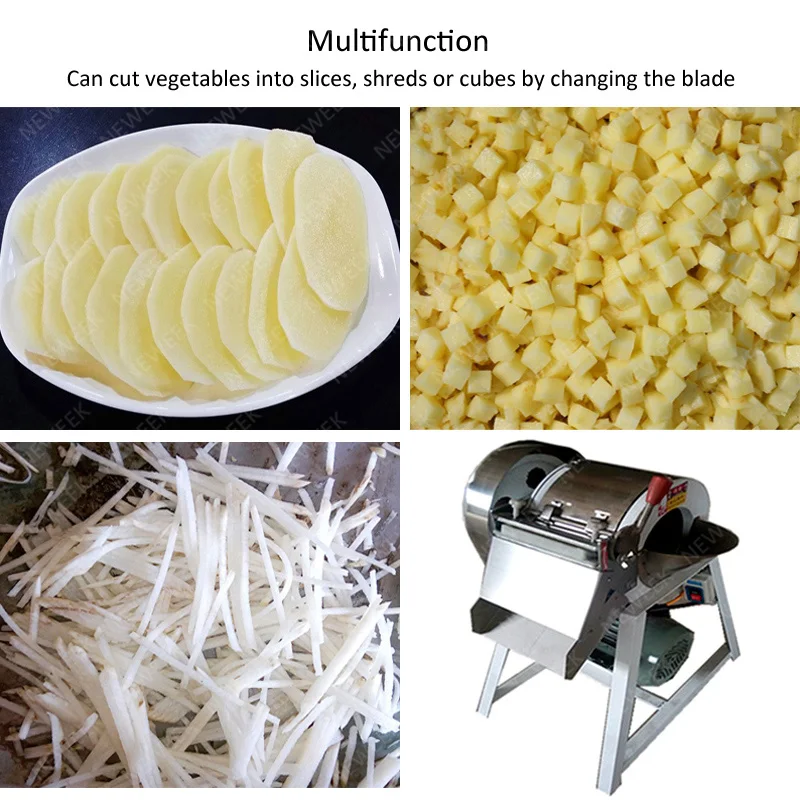 Машина для резки сладкого картофеля NEWEEK с регулируемой толщиной нарезки овощей на продажу