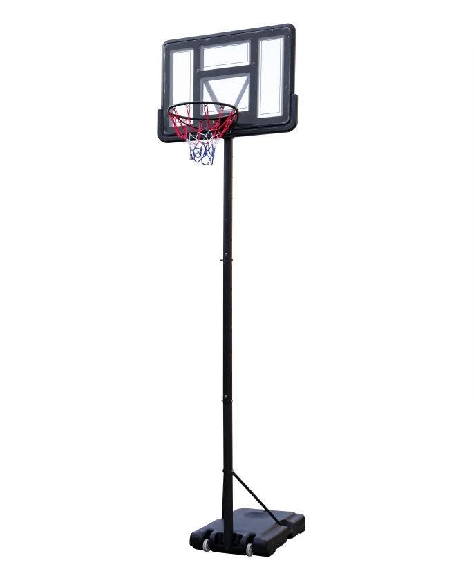 Adjustable Heavy Duty Portable Black PVC Backboard Easy Assembly Basement Basketball Hoops Court Equipmentpromote sales