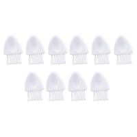 10pcs Mini Shaver Cleaning Brush Anti Static Nylon Bristle Plastic Triangle Handle Clean Electric Shavers Dust Remove Portable