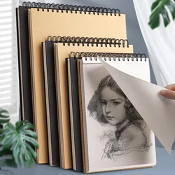 60 thickened up hard card sketchbook 8K/A4 coil easy tear line art students special sketchbook drawing book