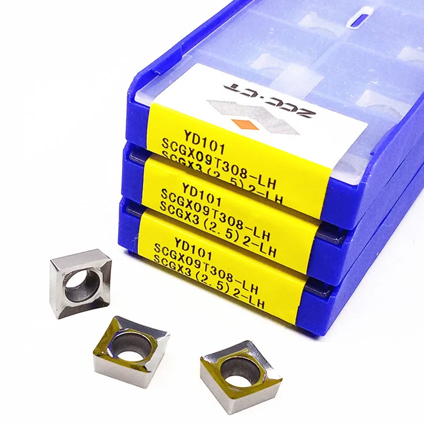 SCGX09T302-LH YD101/SCGX09T304-LH YD101/SCGX09T308-LH YD101 ZCC.CT CNC carbide insert 10pcs/box