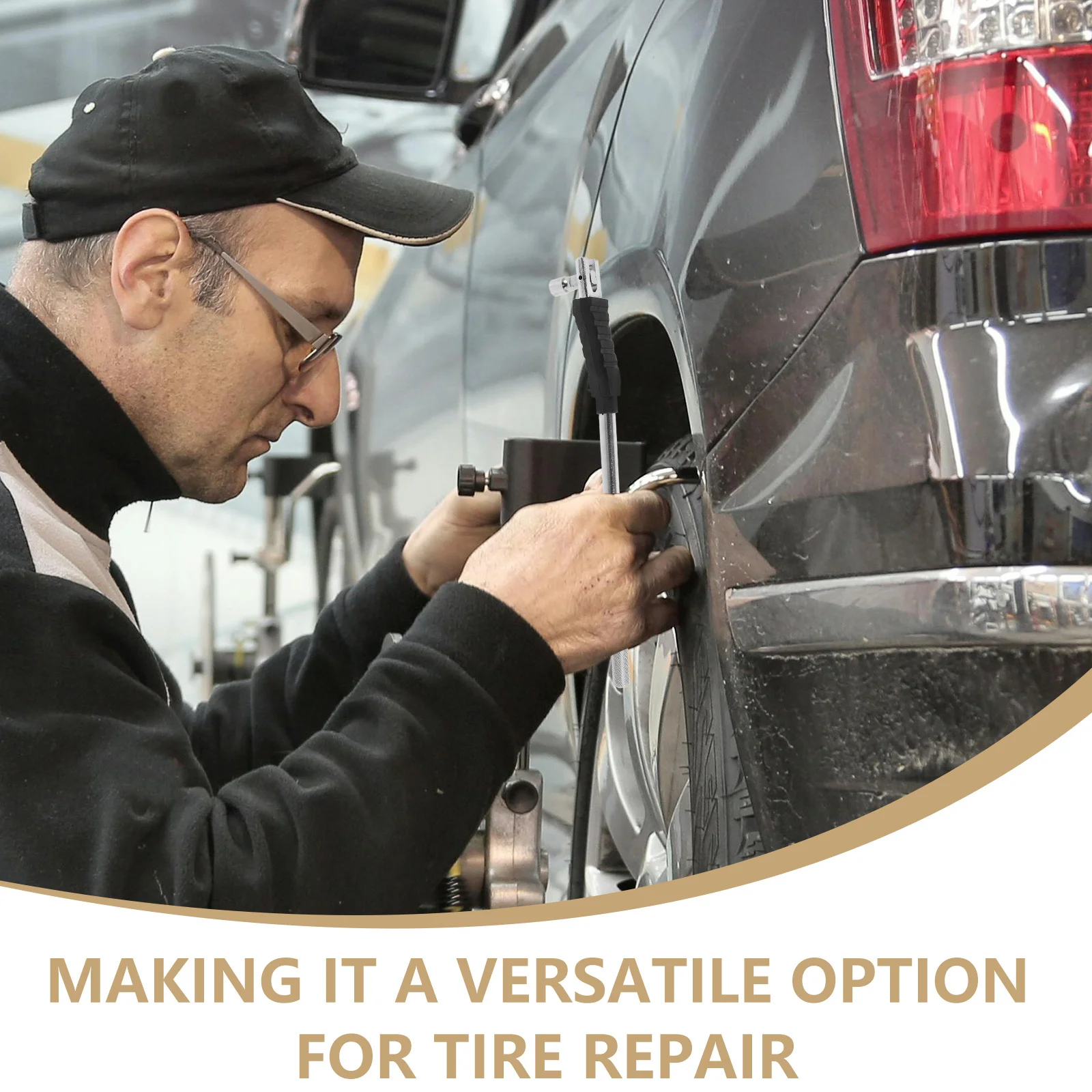 أداة تثبيت الجذعية، أداة سحب جذع صمام الإطارات الفولاذية المتينة لأفواه الصمام العالمية، إزالة سهلة التركيب والإصلاح