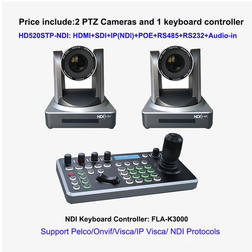 NDI 20X POE SDI HD MI LAN PTZ ビデオ会議カメラ キーボード コントローラー システム機器 ライブ ストリーミング遠隔医療用