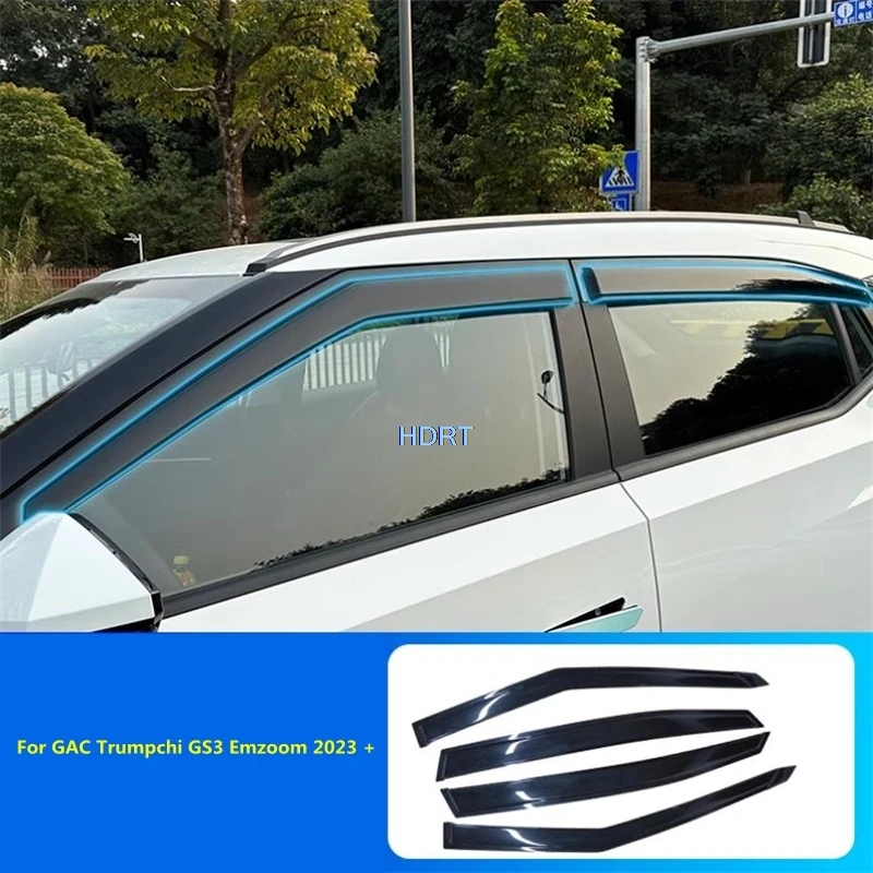 Car Window Visor Sun Rain Screen Shelter Guard Deflector Weather Shield Cover For GAC Trumpchi GS3 Emzoom Shadow Speed 2023 +