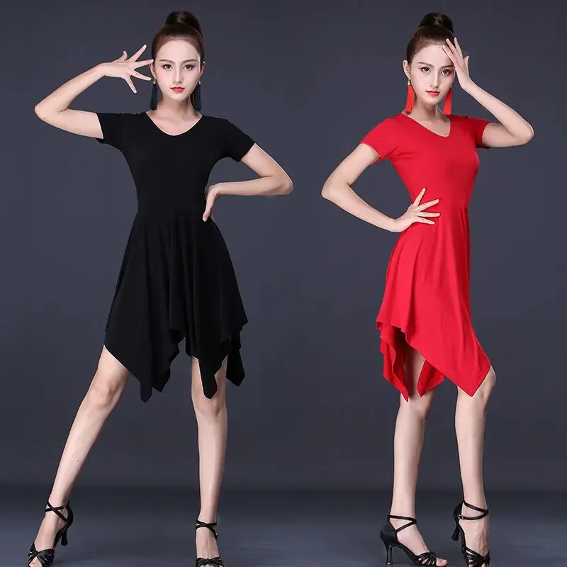 

Latin dance costume training suit, women's new adult dress, sexy training suit, Latin dance skirt