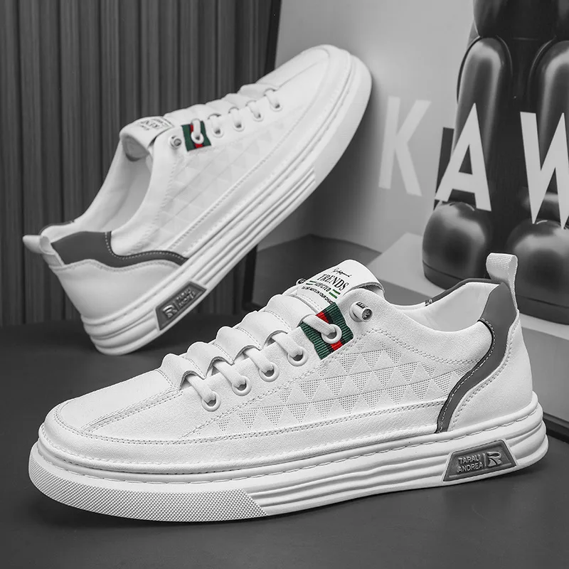 

Fashion Comfortable Sneakers Male Flat Slip-on Casual Shoes Brand Men's Casual New Leather Shoes for Men Non-slip Sports Shoes