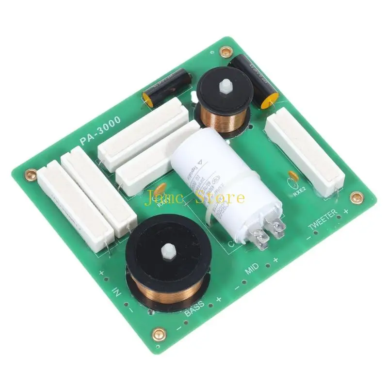 LX0B 3 Way Split Board with Corner Mounting Holes and Printed Wiring Text, Repair Part for Stage Speaker Cabinet Rebuild and