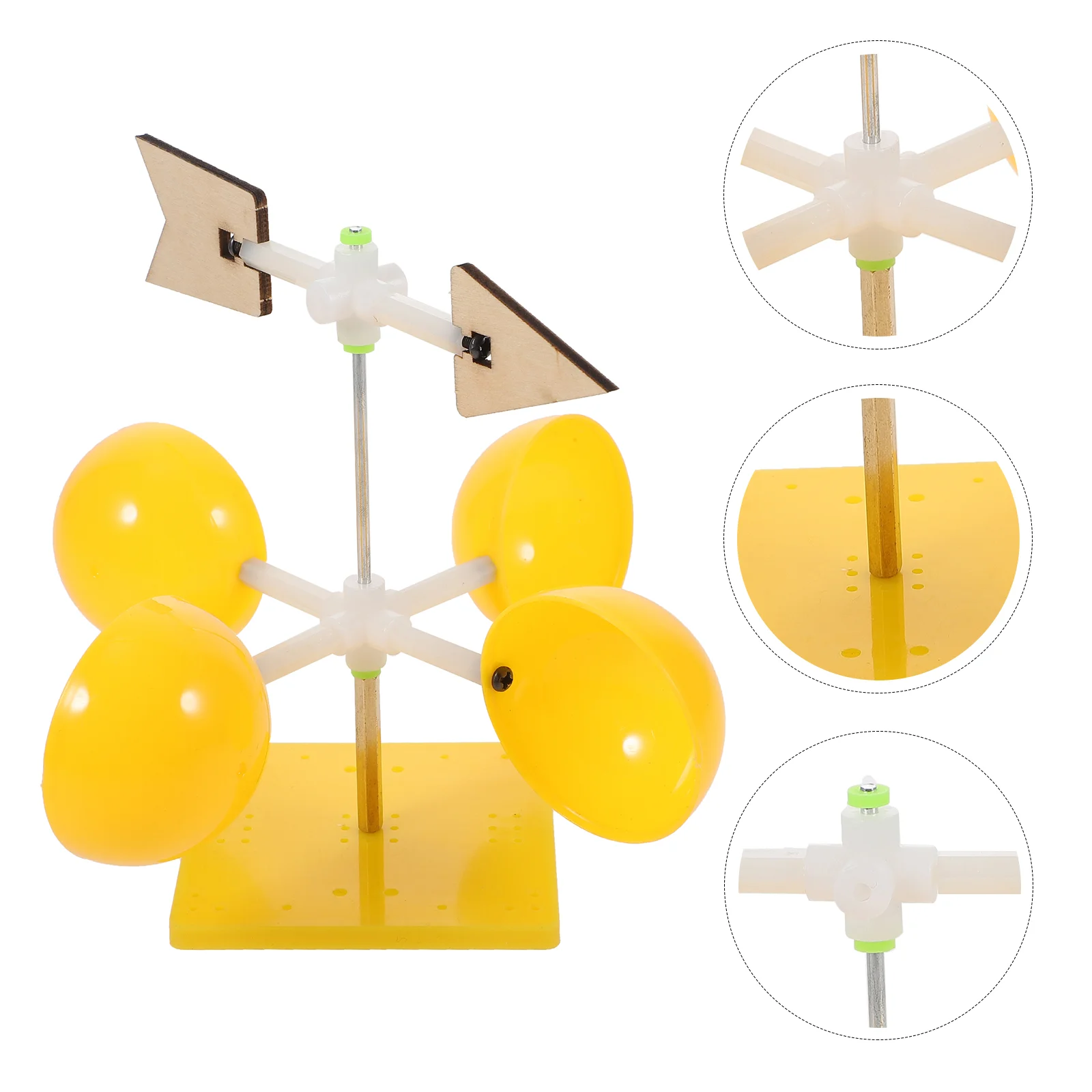 Technology Experiment Kit Weather Vane for Kids Wind Classroom Vanes Educational Toy Baby Toys Assembly DIY Model Thread Travel