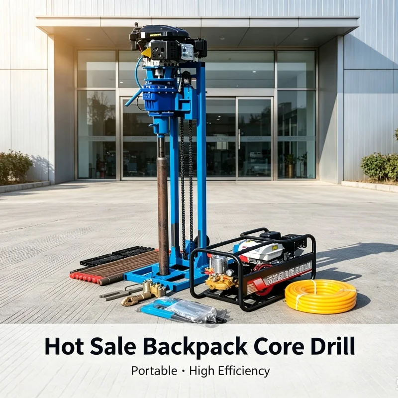 Customized Detachable gantry water well drilling rig; compact rotary drilling equipment; includes drill rods, bits