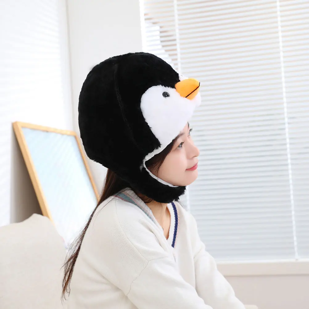 หมวกทรงเพนกวิน นุ่ม สบาย สำหรับงานปาร์ตี้ คอสเพลย์ ฮาโลวีน งานคาร์นิวัล ถ่ายรูปตลก สำหรับผู้ใหญ่ วัยรุ่น เด็กชาย เด็กหญิง