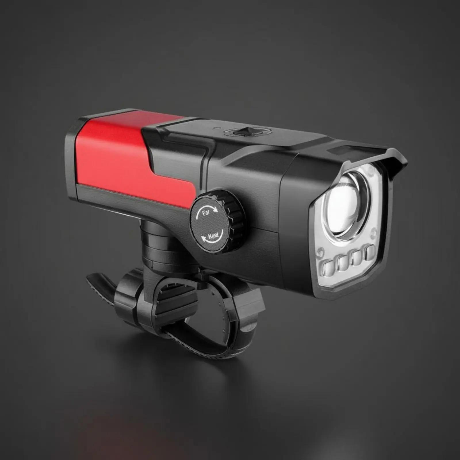 

Battery-Powered Bike Front Lamp Long-Lasting Charging Port Front Bike Lamp Waterproof Cycling Headlight Quick Release