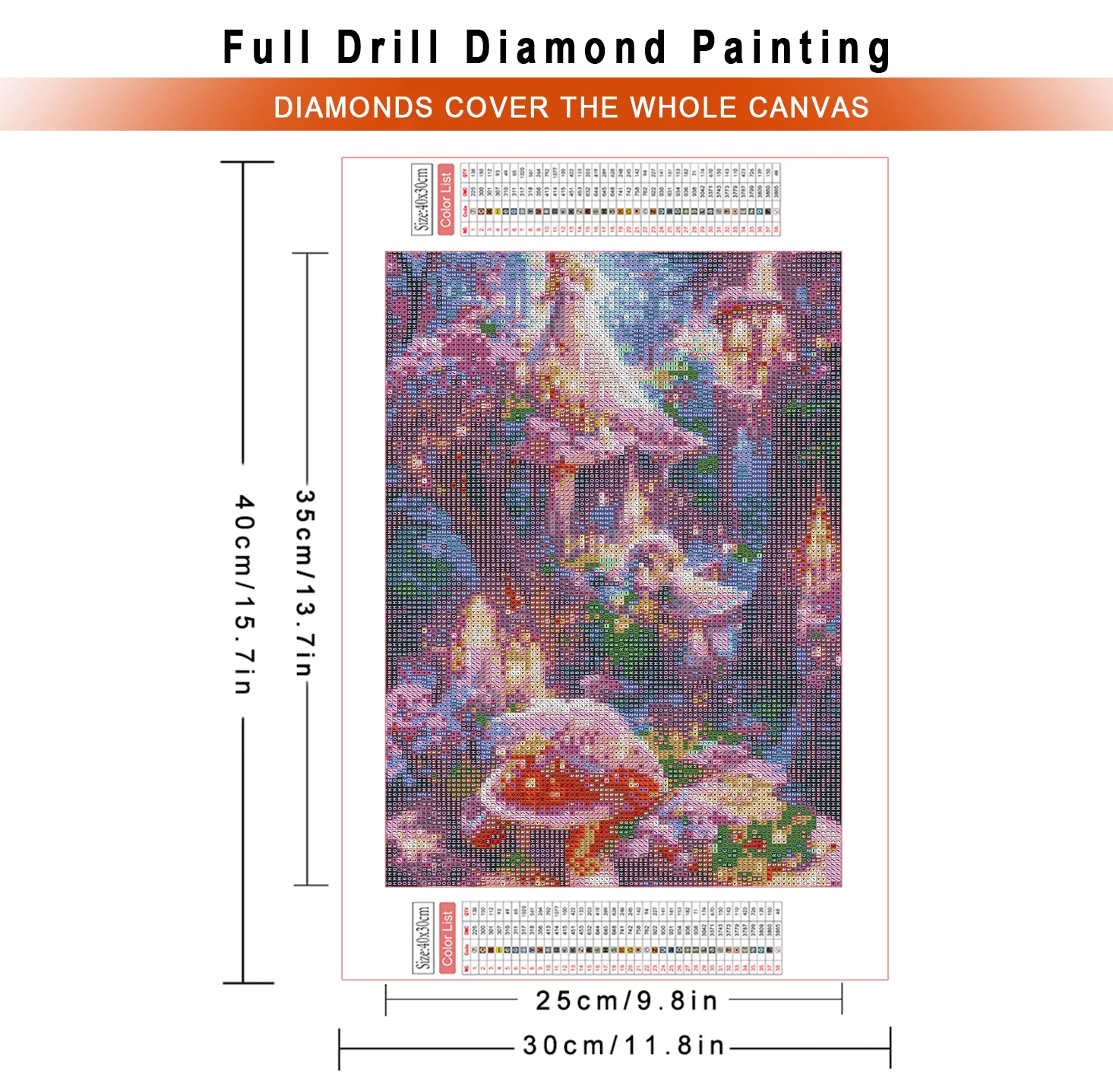 AZQSD Diamond Painting Tree Fantasy Landscape Handicrafts Embroidery House Scenery Home Decor 30x40cm Rhinestones Gift Crafts