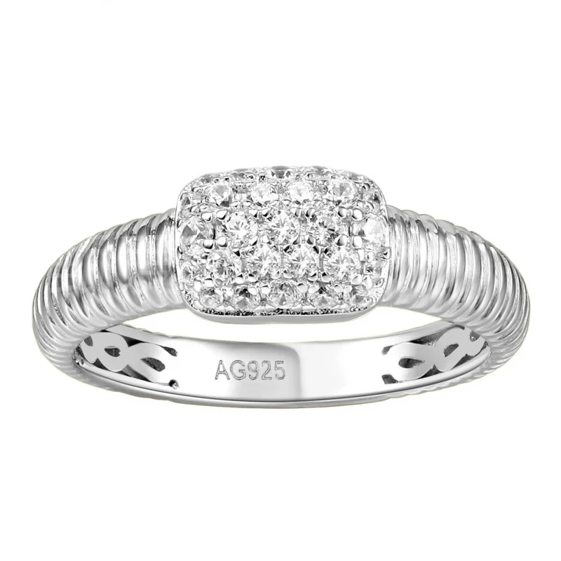 

S925 Silver Marquise High-Carbon Diamond Ring for Women - Trendy Daily Commute Essential