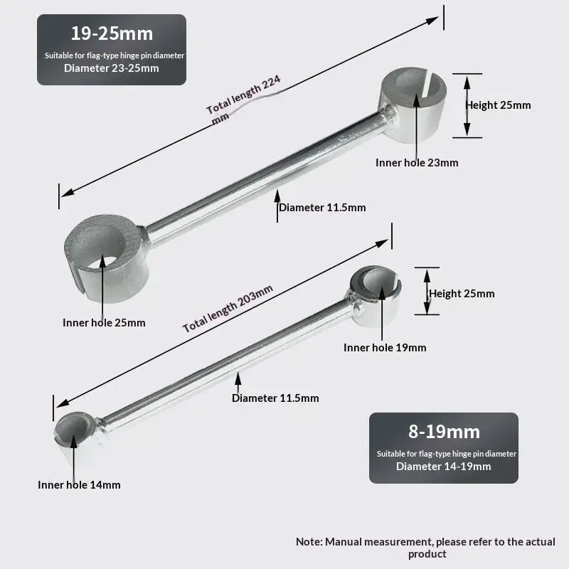 Double Head Hinge Repair Wrench Labor Saving Spanner Adjust Door Hinge Gap For Home Rounded Bolt Repair