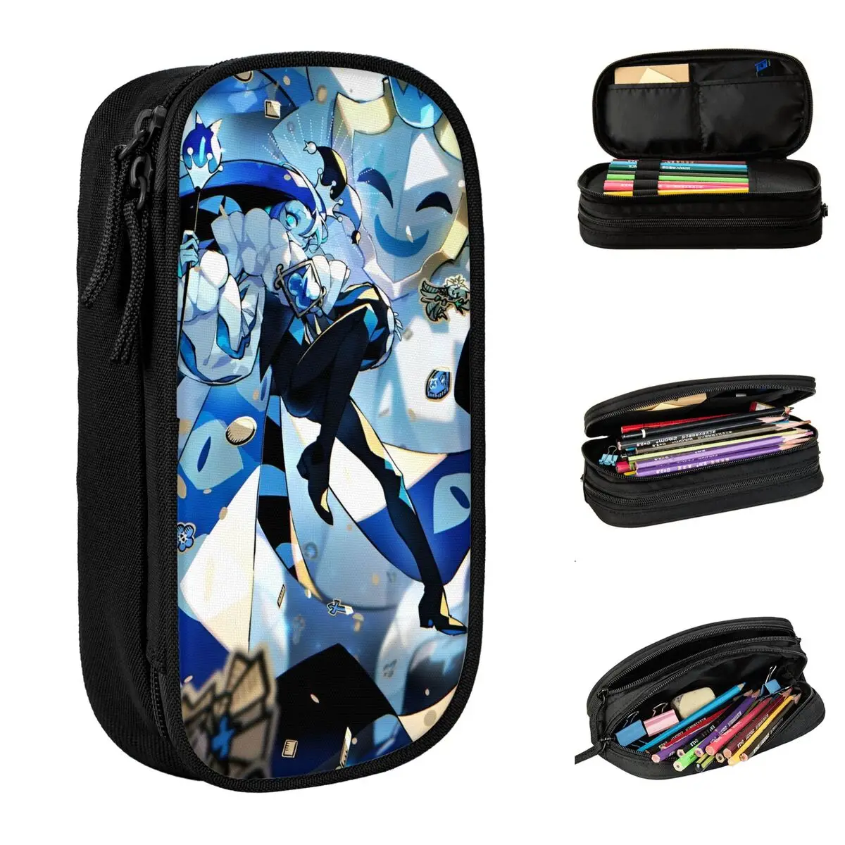 Sombra leite biscoito run reino lápis casos bonito dos desenhos animados anime caneta titular sacos estudante grande capacidade estudantes escola lápis