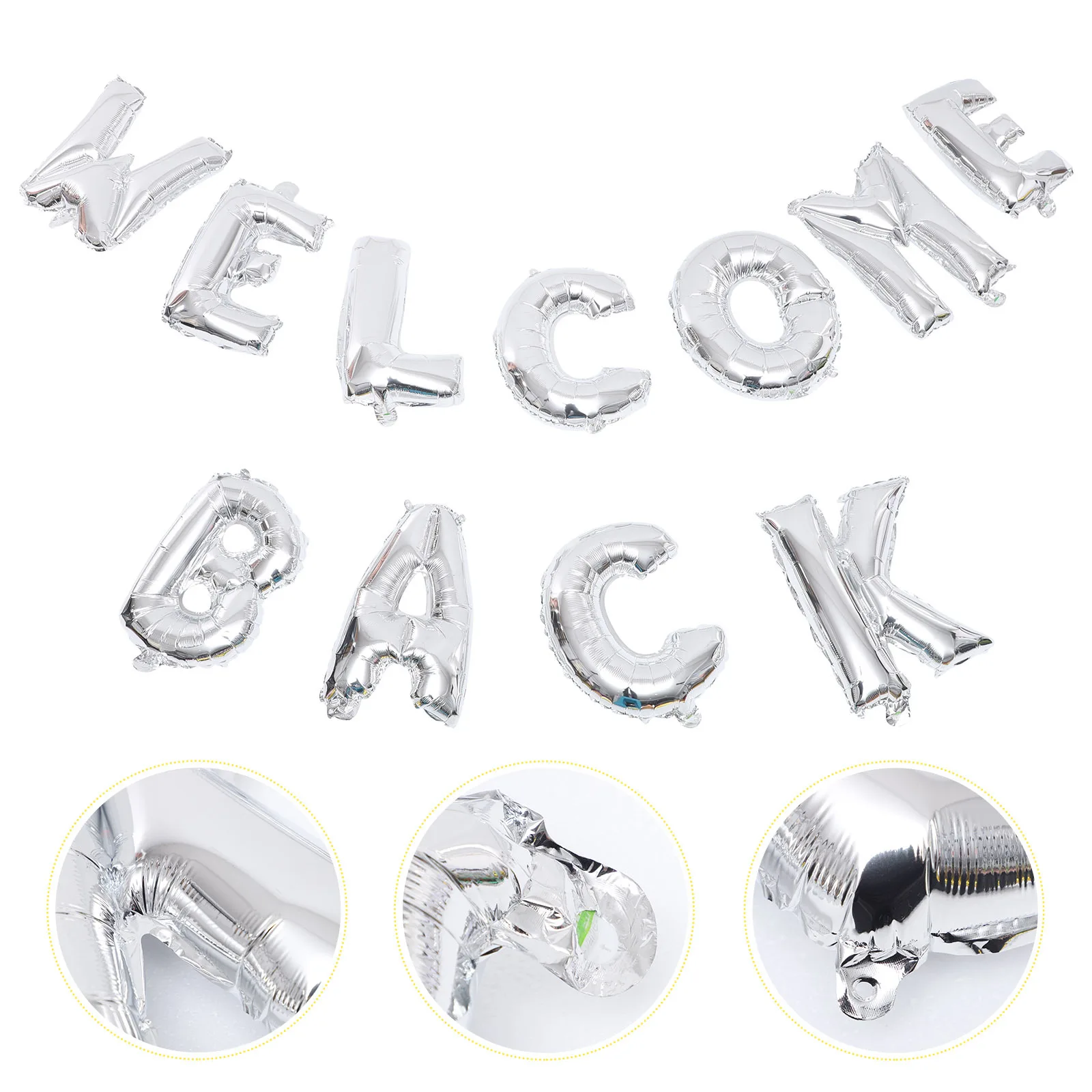 

1Set Welcome Back Letter Balloons Foil Balloon School Party Decorations Classroom Office Welcome Home Foil Balloons