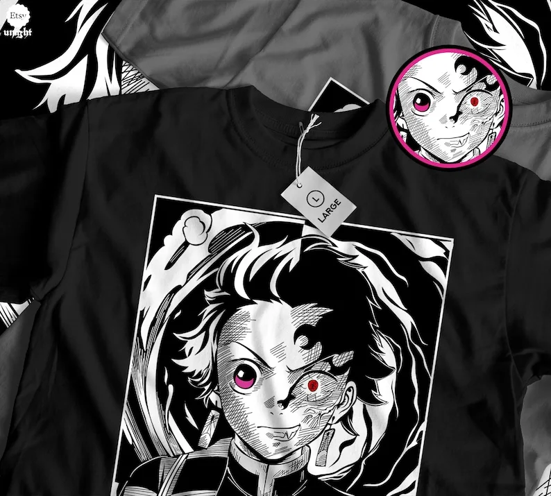 Anime retro T-shirt, 100% cotton, all sizes for men and women Comic lovers