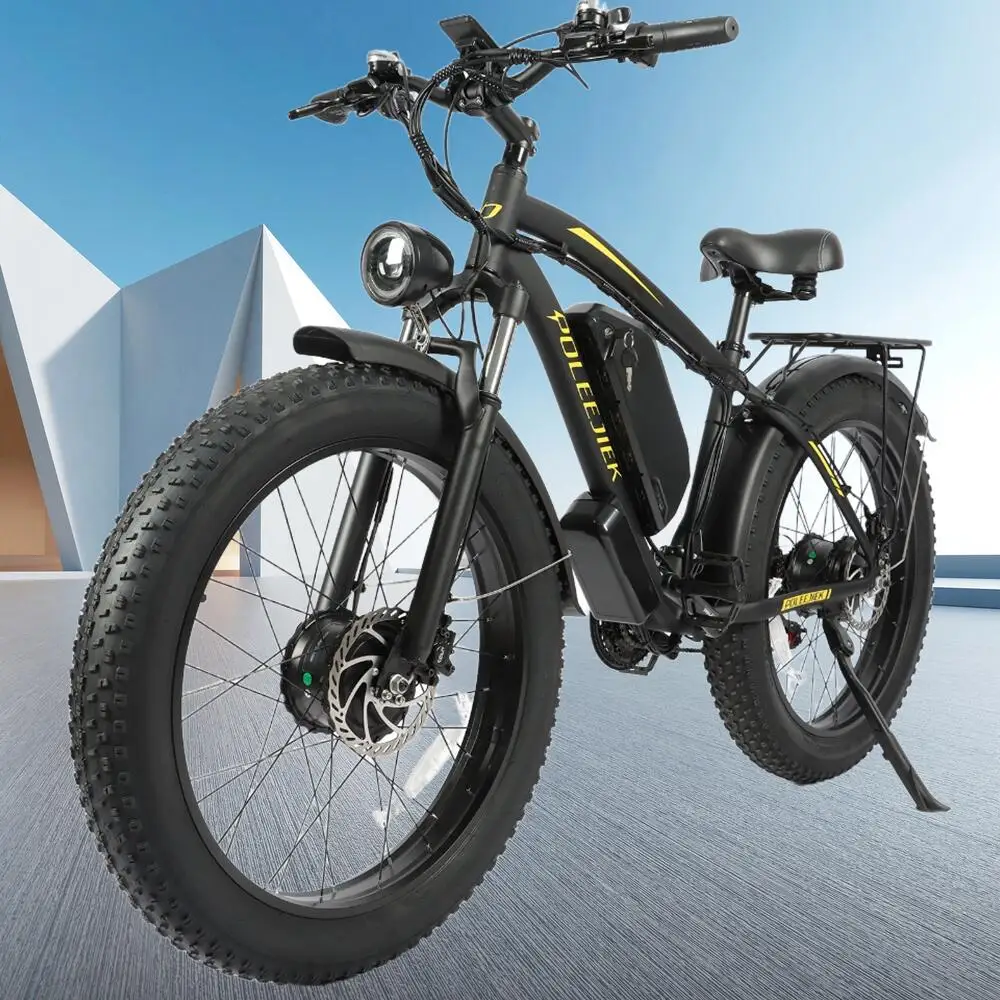 

Mini Fat Tire Mountain Electric Motorcycles Bike For Adults 23AH/32AH Removable Battery 40Miles Ebikes 1500W+1500W Motor EBike