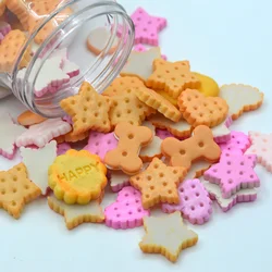 Resin Fake Cookies Biscuits Embellishments Scrapbooking Materials Dollhouse Miniatures Japanese Food Decoration DIY Crafts