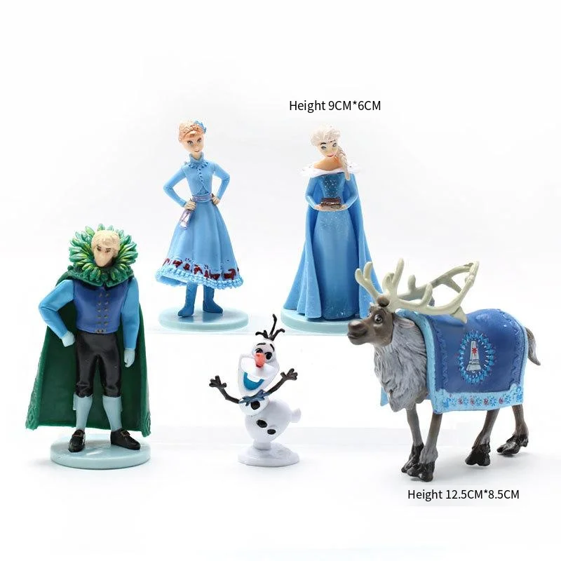 5 teile/satz niedlich gefroren die Schnee königin Prinzessin Elsa Action figur Spielzeug Kristoff Sven Olaf PVC Modell Puppe Sammlung Weihnachts geschenk