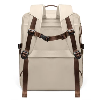 여성용 골프 백팩, 대형 노트북 배낭, 방수 여행용 나일론 통근 백팩, 확장형 직사각형 가방, 22.7L 