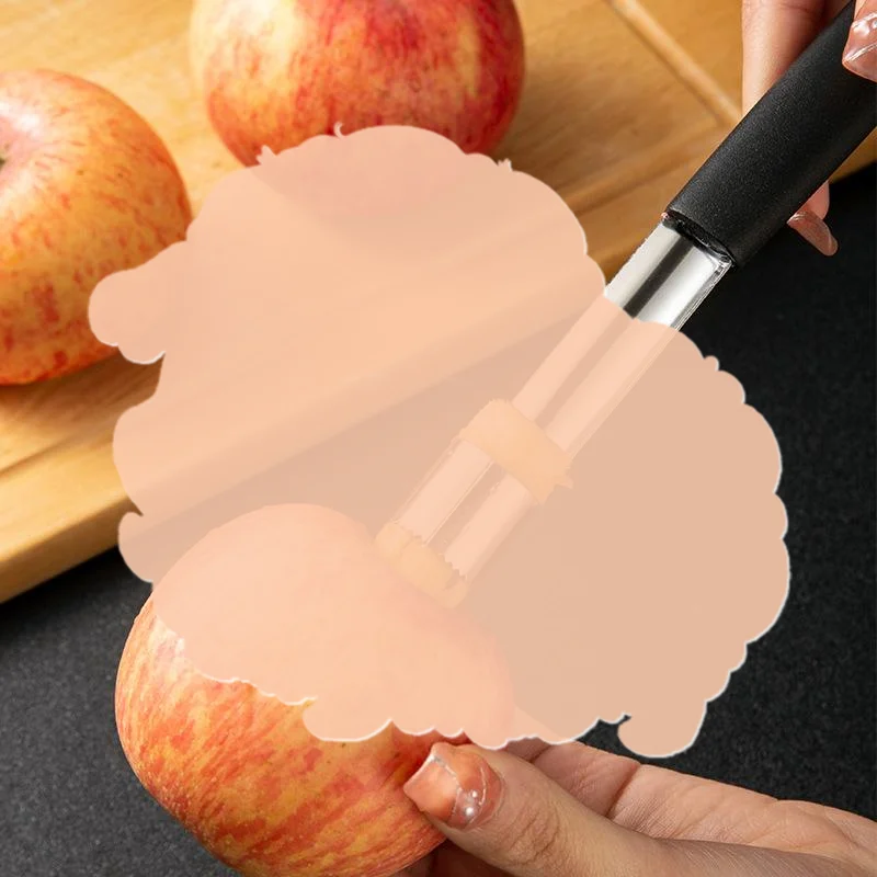 Kitchen Gadgets And Tools - เครื่องมือเอาเมล็ดผลไม้แบบหมุน สำหรับลูกแพร์ พริกไทย และผลไม้อื่นๆ อุปกรณ์ครัวใช้งานง่าย