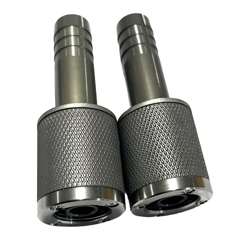 Stainless Steel Knurled Hand Adjustment Stem, Custom CNC Turning Machining Parts for Industrial Mechanical Fitting Connection
