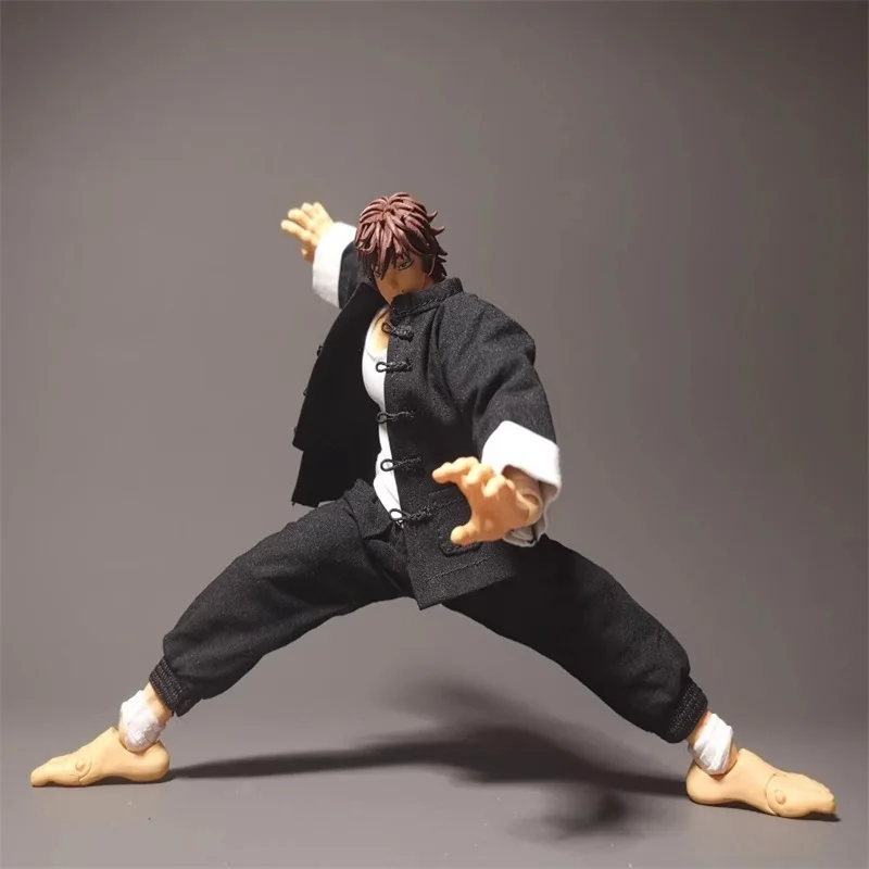 Storm Toys 1/12 Soldier Accessories Baki Yujiro Kung Fu Clothing Hanma Top Pants Vest Model For 6'' Action Figure Body In Stock