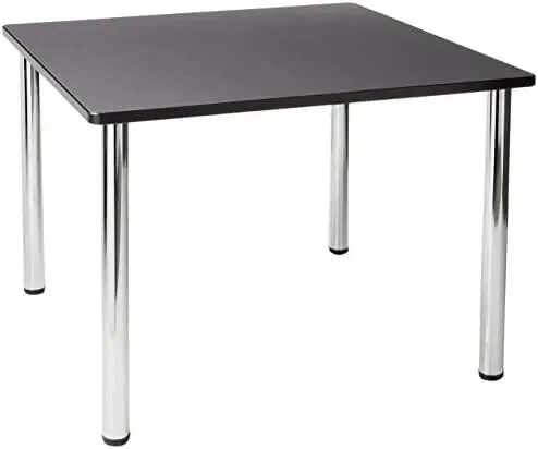 Kee 42"" Square Breakroom Table- Grey/ Chrome